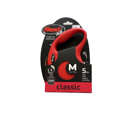 Flexi Smycz automatyczna Classic M 5m czerwona | Flexi