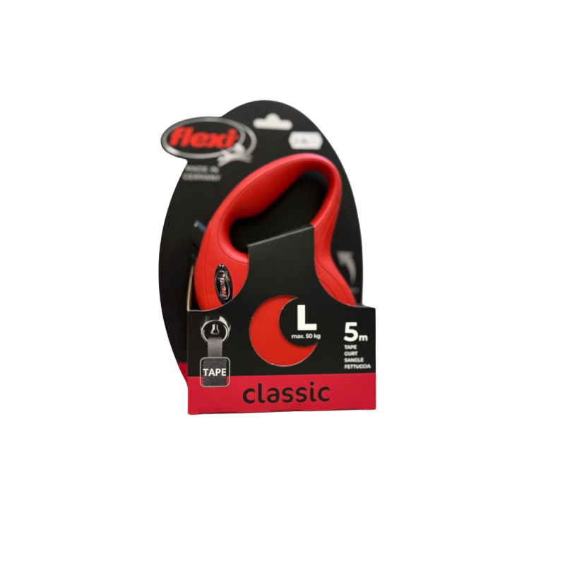 Flexi Smycz automatyczna Classic L 5m czerwona | Flexi