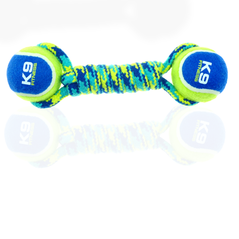 Zeus K9 Fitness Hantel Sznurkowy z Piłkami 23cm | Szarpak