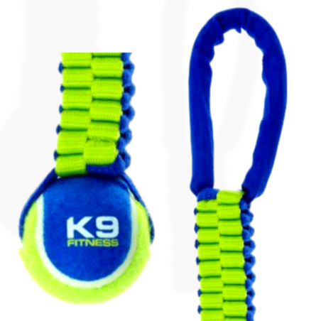 Zeus K9 Fitness Szarpak Amortyzowany z Piłką 33cm