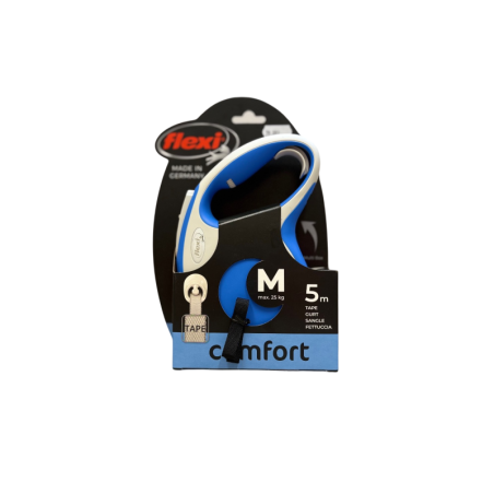 Flexi Smycz automatyczna Comfort M 5m niebieska | Flexi