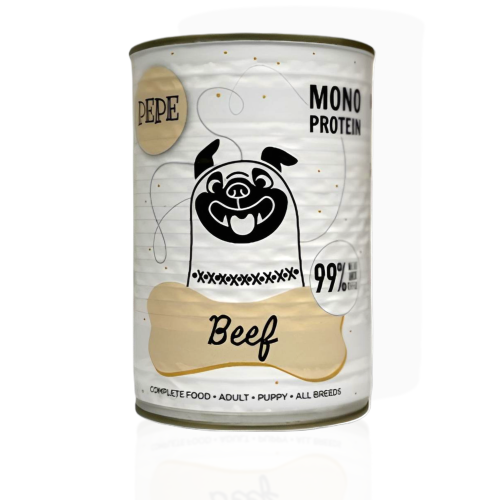 PEPE Wołowina 400 g | Karma mokra dla psa