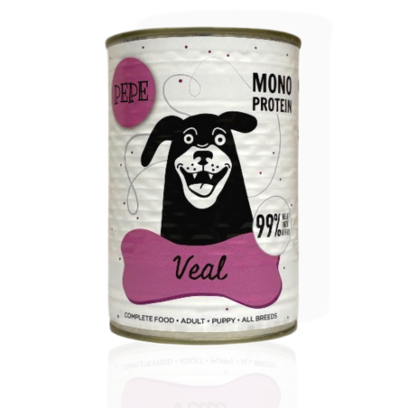 PEPE Cielęcina 400 g | Karma mokra dla psa
