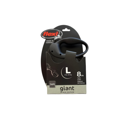 Flexi Smycz automatyczna Giant L 8m czarna | Flexi