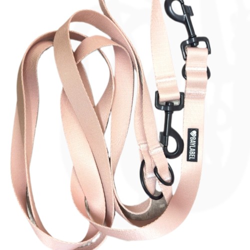 Baylabel Smycz Przepinana Vanilla Beige 300cm 25mm | smycz dla psa