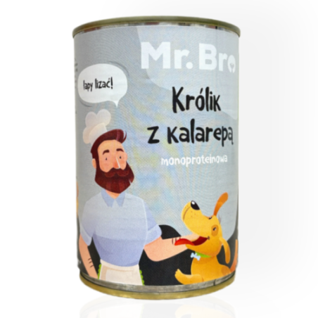 Mr.Bro Light Królik z Kalarepą 400g | przysmaki dla psa