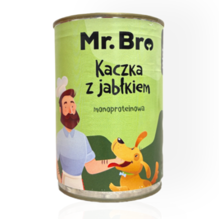 Mr.Bro Kaczka z Jabłkiem 400g | mokra karma dla psa