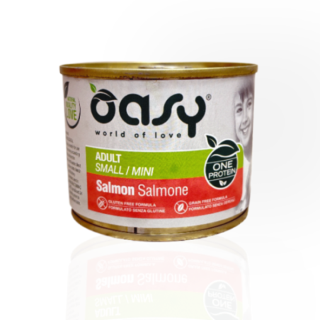 Oasy One Protein Adult Mini Mokra Karma z Łososiem 200g | mokra karma dla psa