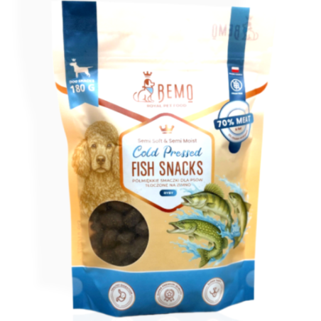 Bemo Smaczki Tłoczone Na Zimno Ryby 180g | przysmaki dla psa