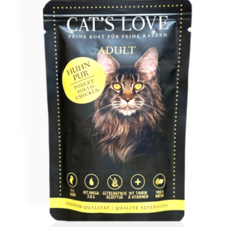 Cat's Love Adult Kurczak Pur w Naturalnej Galaretce 85g | mokra karma dla kota