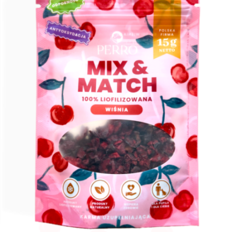 Perro Mix & Match Liofilizowana Wiśnia 15g | przysmaki dla psa