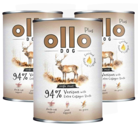 Ollo Plus Kolagen Jeleń 400g | Karma mokra