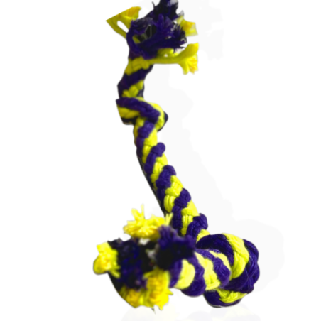 Dog Toy Sznurek Kanat Bawełniany z Dwoma Węzłami 30cm | zabawka dla psa