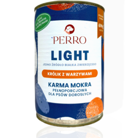 Perro Light Królik z Warzywami 400g | mokra karma dla psa