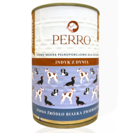 Perro Junior Indyk z Dynią 400g | przysmaki dla psa