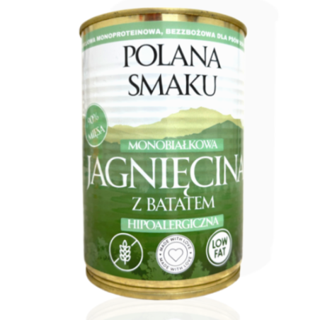 Polana Smaku Jagnięcina z Batatem 400g | mokra karma dla psa