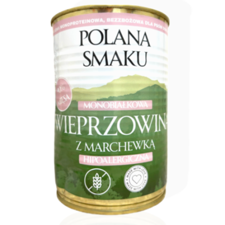 Polana Smaku Wieprzowina z Marchewką 400g | mokra karma dla psa