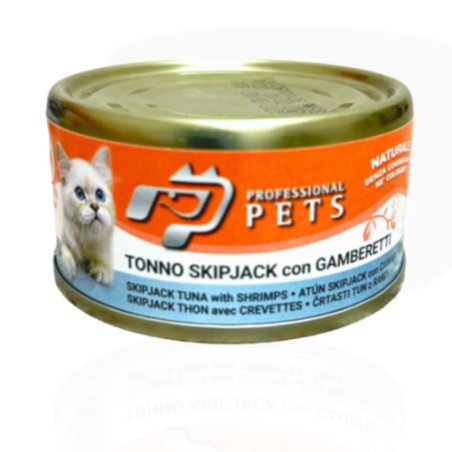 Professional Pet Filetowa Mokra Karma dla Kota Tuńczyk z Krewetkami 70g | mokra karma dla kota