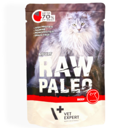 Raw Paleo Adult Mokra Karma dla Kota z Wołowiną 100g | mokra karma dla kota