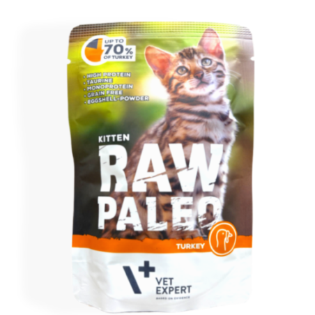 Raw Paleo Kitten Mokra Karma dla Kociąt z Indykiem 100g | mokra karma dla kota