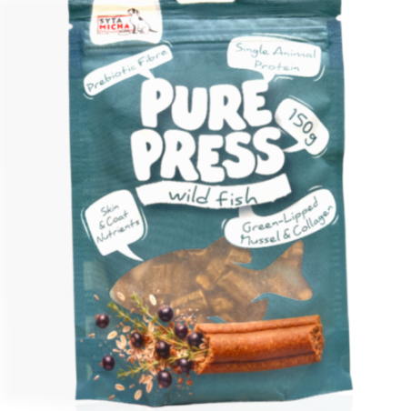 Syta Micha Pure Press Karma dla Psa Dzikie Ryby 150g | przysmaki dla psa