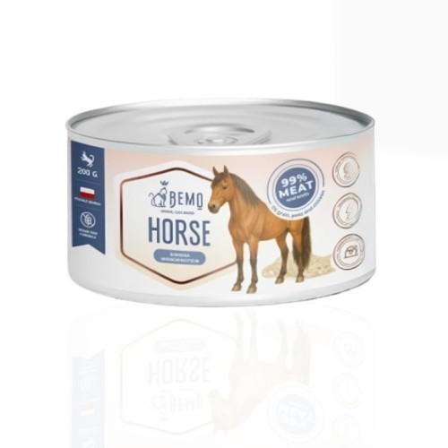 Bemo Cat Mono Koń 200g | Mokra karma dla kota z koniną