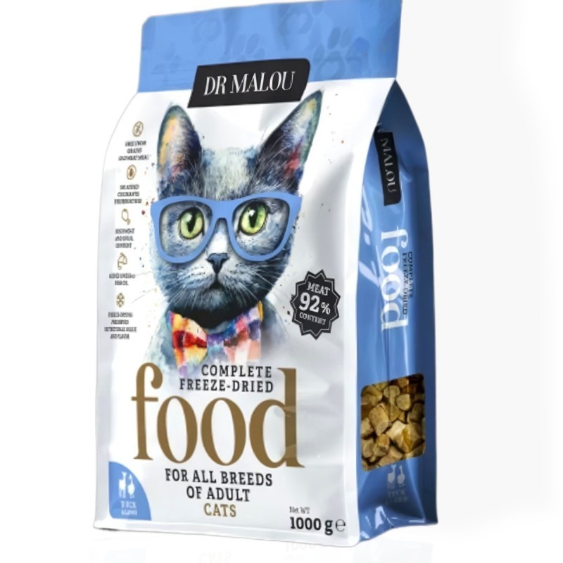 Dr Malou Kaczka z Jagnięciną 1kg | Sucha karma dla kota