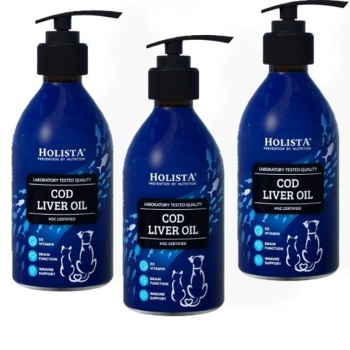 Holista Cod Liver Oil 250ml | Tran z dorsza dla psa i kota