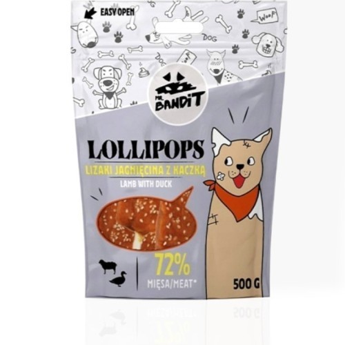 Mr.Bandit Lizaki Jagnięcina z Kaczką 500g | Przysmak dla psa
