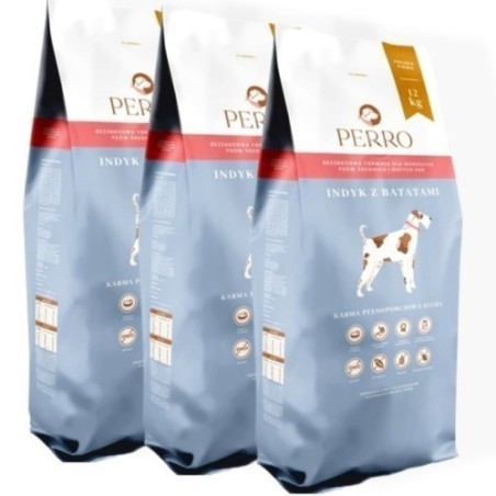 Perro Indyk z Batatami 12kg | Sucha karma dla dużych psów