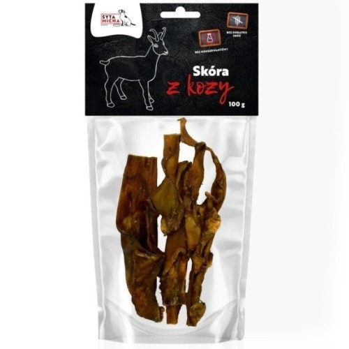 Syta Micha Skóra z Kozy 100g | Naturalny gryzak dla psa