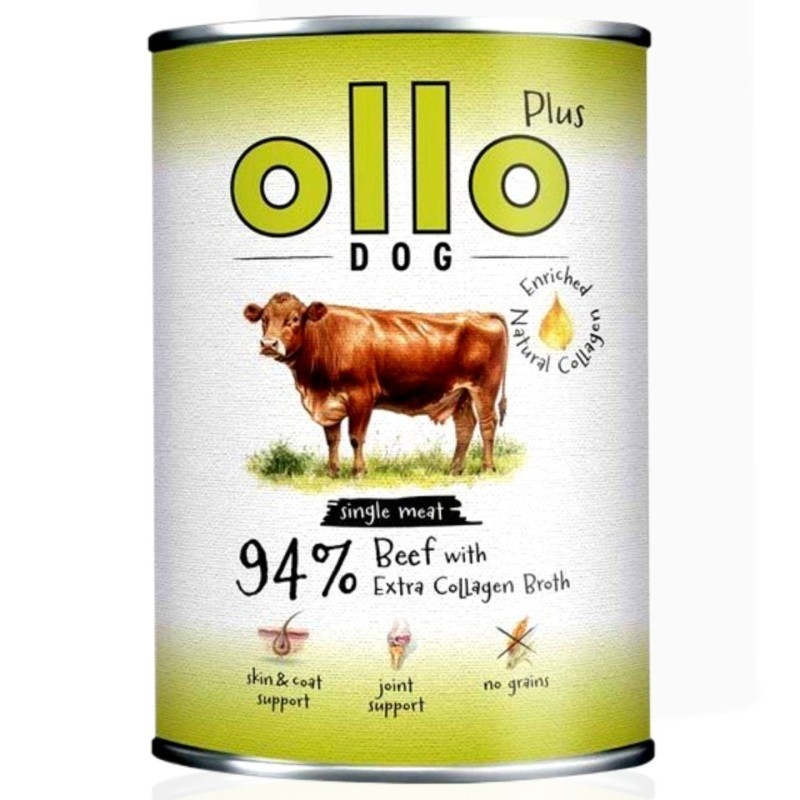 Ollo Plus Kolagen Wołowina 800g | Karma mokra dla psa