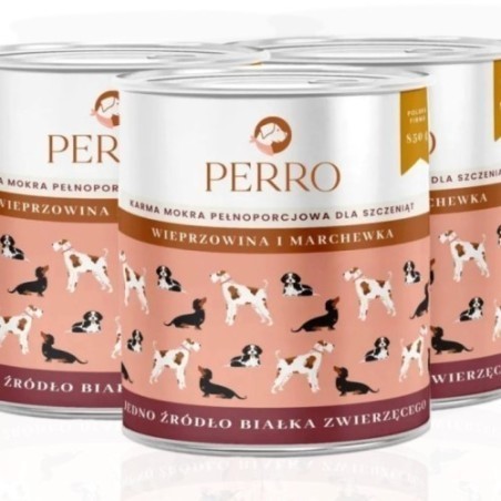 Perro Junior Wieprzowina z marchewką 850g | Karma dla szczeniąt