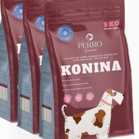 Perro Gourmet Konina 9kg | Sucha karma dla psa tłoczona na zimno