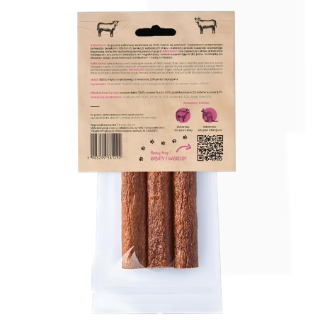 Happy Snacky Napsanosy wołowe 3szt. | Kabanosy dla psa