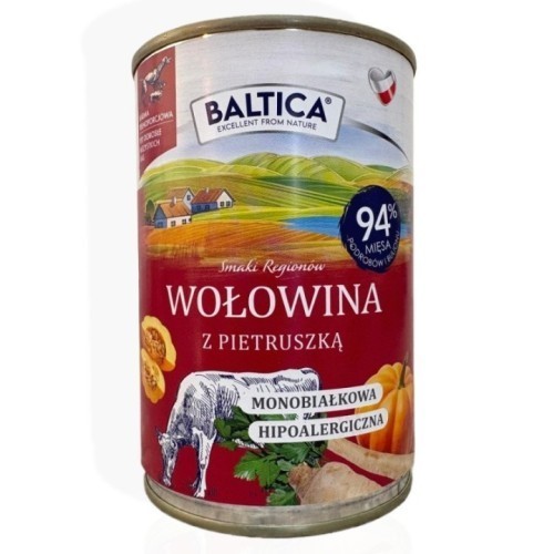Baltica Wołowina z pietruszką 400g | Karma mokra