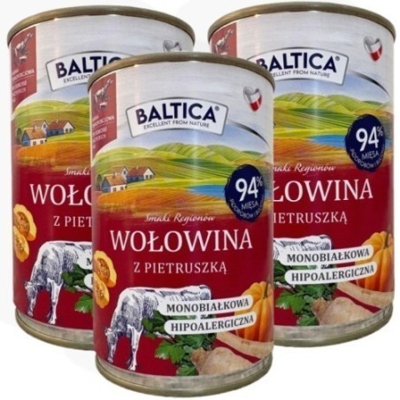 Baltica Wołowina z pietruszką 400g | Karma mokra