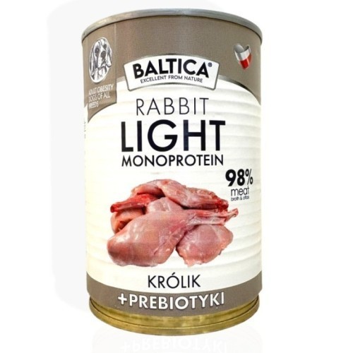 Baltica Rabbit Light & Prebiotics 400g | Karma mokra