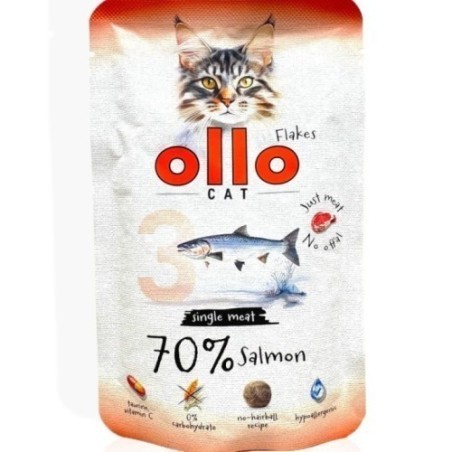 OLLO Łosoś saszetka 85g | Monobiałkowa karma dla kota