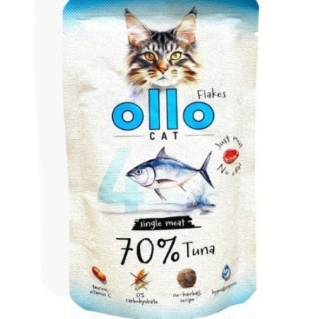 OLLO Tuńczyk saszetka 85g | Rybna karma mokra dla kota