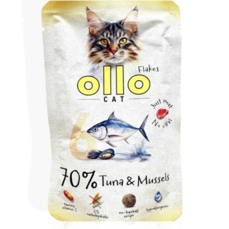 OLLO Tuńczyk z omułkiem 85g | Karma mokra na stawy kota