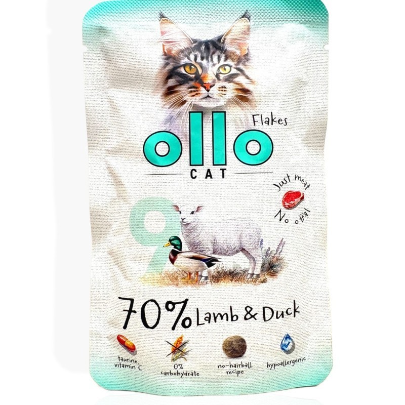 OLLO Jagnięcina saszetka 85g | Monobiałkowa karma mokra