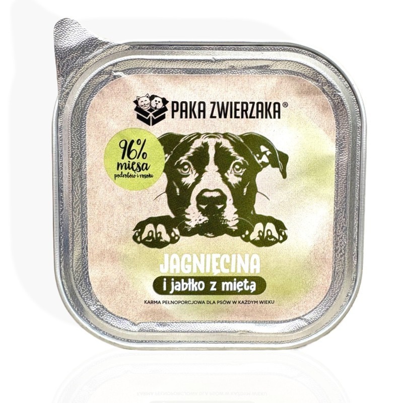 Paka Zwierzaka Jagnięcina z miętą 150g | Karma dla psa