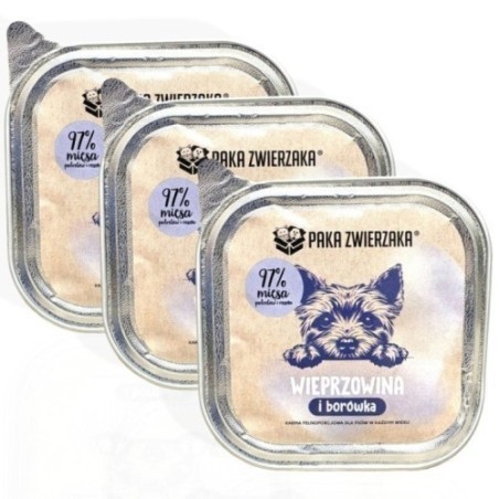 Paka Zwierzaka Wieprzowina z borówką 150g | Karma mokra