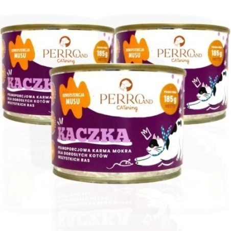 Perro Land Mus Kaczka 185g | Monobiałkowa karma dla kota
