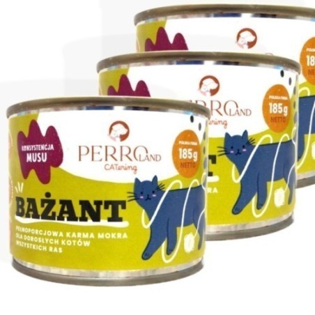 Perro Land Mus Bażant 185g | Ekskluzywna karma dla kota