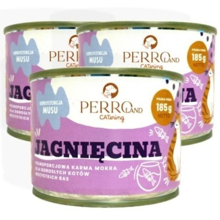 Perro Land Mus Jagnięcina 185g | Karma mokra dla kota