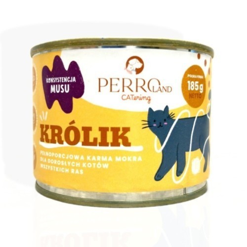 Perro Land Mus Królik 185g | Hipoalergiczna karma dla kota