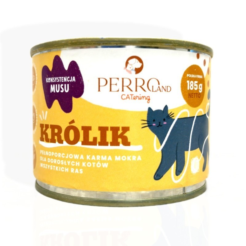 Perro Land Mus Królik 185g | Hipoalergiczna karma dla kota