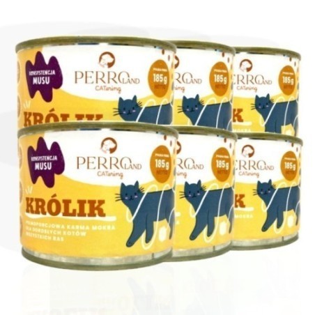 Perro Land Mus Królik 185g | Hipoalergiczna karma dla kota